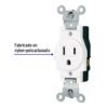 Código: 47731 Contacto sencillo, 2 polos 3 hilos, Standard, blanco COSE-SB