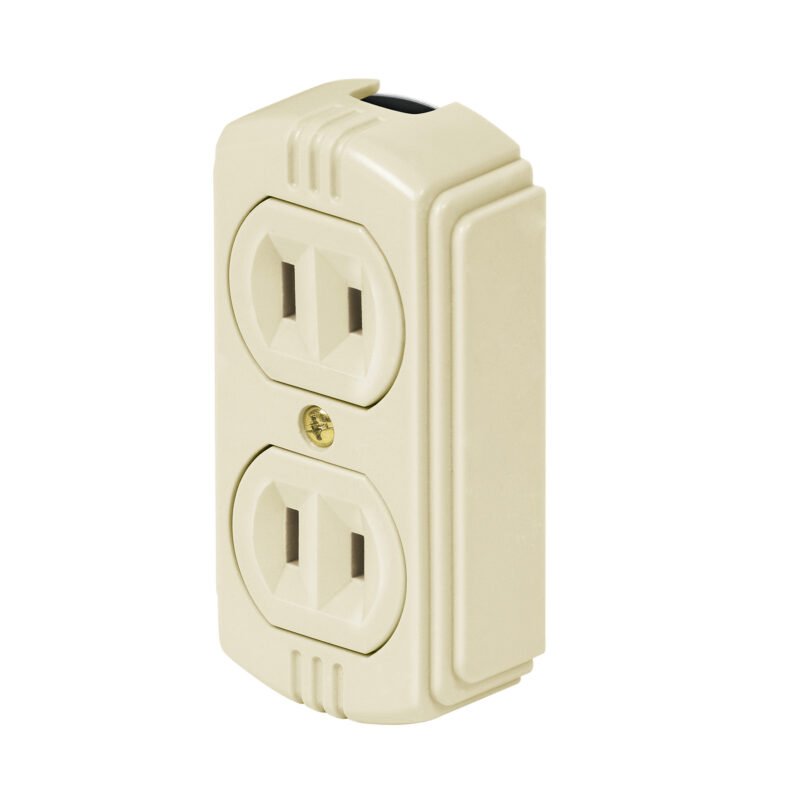 Código: 46106 Contacto de sobreponer dúplex sin tierra, Volteck COSO-D