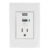Código: 48313 Contacto 2polos + tierra con 2 puertos USB, Oslo, blanco COUSB-OB