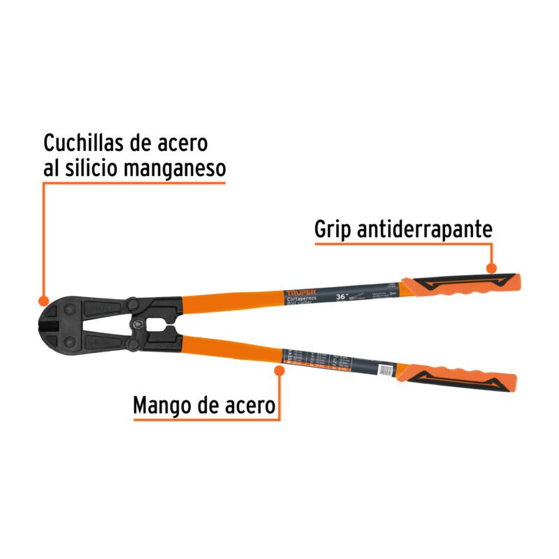 CP-36XFC1.jpg Código: 12835 Cortapernos 36', profesional, TRUPER CP-36X