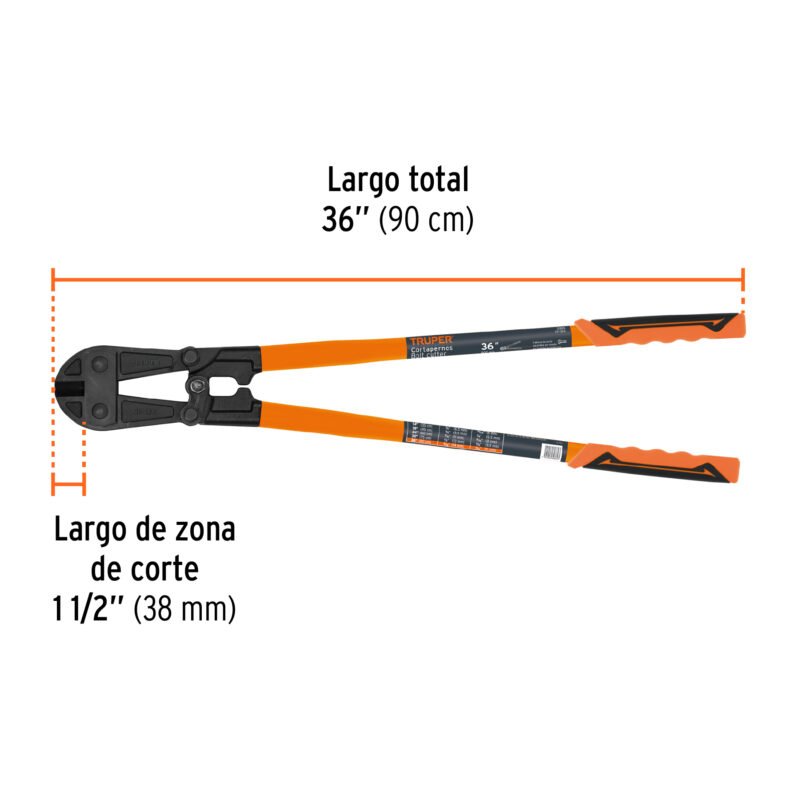 CP-36XFC2.jpg Código: 12835 Cortapernos 36', profesional, TRUPER CP-36X