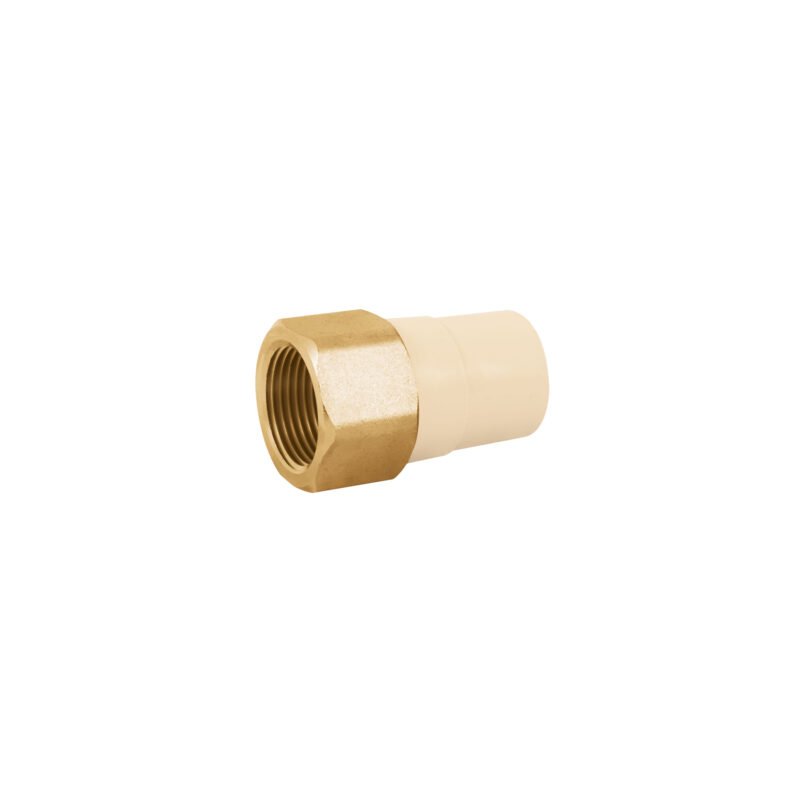 CPVC-643.jpg Código: 45109 Adaptador hembra de CPVC 1' con inserto de latón, FOSET CPVC-643