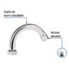 Código: 49377 Cuello curvo para mezcladora de lavabo, cromo, Basic CR-050