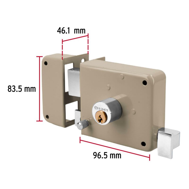 CS-70IFC2.jpg Código: 43573 Cerradura sobreponer izq clásica, llave tradicional, caja CS-70I
