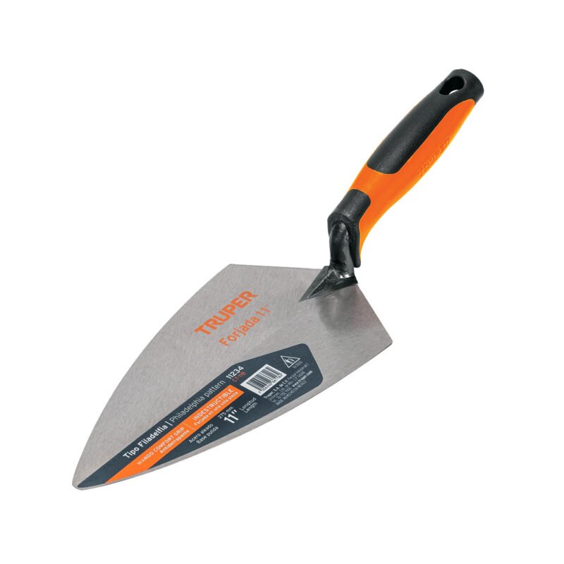 CT-11B.jpg Código: 11234 Cuchara para albañil 11' forjada tipo Filadelfia,mgo Comfort CT-11B