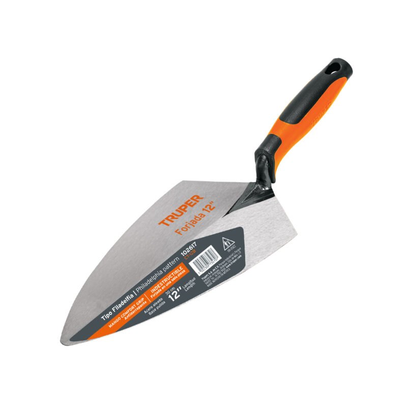 CT-12B.jpg Código: 102617 Cuchara para albañil 12' forjada tipo Filadelfia,mgo Comfort CT-12B