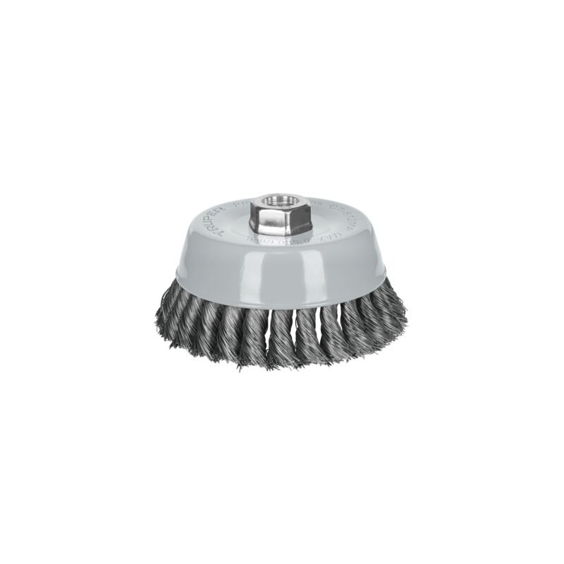 CT-612MR.jpg Código: 100853 Carda copa 5' alambre trenzado fino, Multi-rosca, Truper CT-612MR
