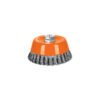Código: 11543 Carda copa 5' alambre trenzado grueso, eje M14, Truper CT-612MX