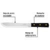 Código: 23087 Cuchillo cebollero 8' mango de polipropileno, Pretul CUCH-P80