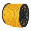 Código: 40182 Metro de cuerda amarilla de polipropileno 25mm, carrete 102m CUE-25M