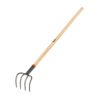 Código: 10568 Cultivador forjado, 4 dientes, mango de madera 54', TRUPER CUL