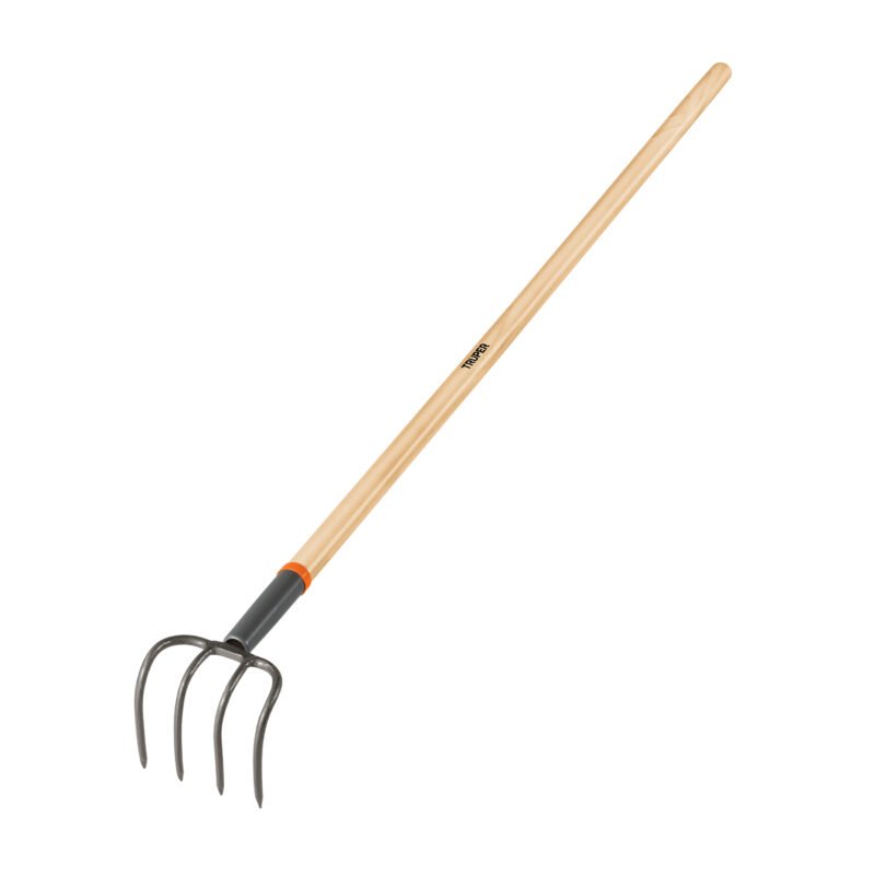 CUL.jpg Código: 10568 Cultivador forjado, 4 dientes, mango de madera 54', TRUPER CUL
