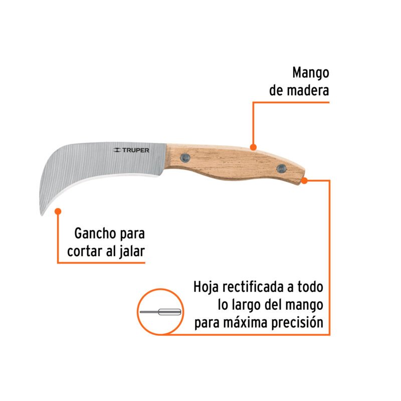 Código: 17002 Cuchillo 7' para linóleo, Truper CULI-6