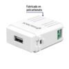 Código: 48109 Módulo puerto USB, línea Italiana, color blanco, Volteck CUSB-IB
