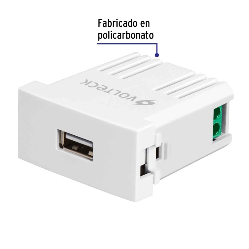 Código: 46086 Cargador USB a la pared, 2.1A, línea Oslo, color blanco CUSB-OB
