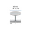 Código: 49595 Cubretaladro de acero inoxidable 1-3/4' cromo, Foset CUTA-44