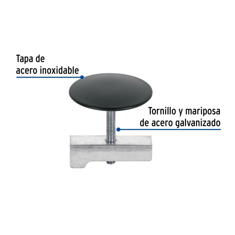 CUTA-44MFC1.jpg Código: 48097 Cubretaladro negro de 1-3/4', diámetro 43 mm, Foset CUTA-44M