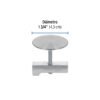 Código: 49596 Cubretaladro de acero inoxidable 1-3/4' satín, Foset CUTA-44N