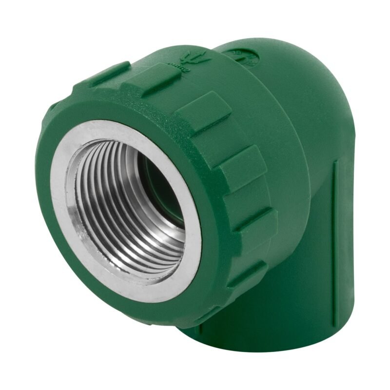 Código: 49862 Codo 90° PPR, 3/4', rosca hembra con inserto metálico, Foset CV-502