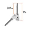 Código: 101300 Dado punta larga bristol M8, cuadro 1/2', Truper D-1208-BL