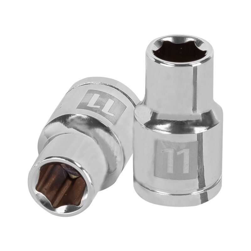 D-1211-M.jpg Código: 13261 Dado de 11 mm, 6 puntas, cuadro 1/2', Truper D-1211-M
