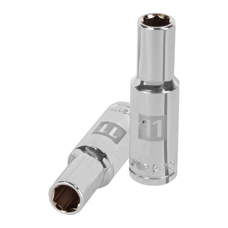 D-1211-ML.jpg Código: 13351 Dado largo de 11 mm, 6 puntas, cuadro 1/2', Truper D-1211-ML