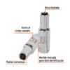 Código: 13351 Dado largo de 11 mm, 6 puntas, cuadro 1/2', Truper D-1211-ML