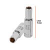 Código: 13351 Dado largo de 11 mm, 6 puntas, cuadro 1/2', Truper D-1211-ML
