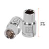 Código: 13262 Dado de 12 mm, 6 puntas, cuadro 1/2', Truper D-1212-M