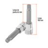 Código: 101303 Dado punta larga bristol M14, cuadro 1/2', Truper D-1214-BL