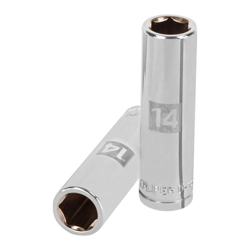 D-1214-ML.jpg Código: 13354 Dado largo de 14 mm, 6 puntas, cuadro 1/2', Truper D-1214-ML