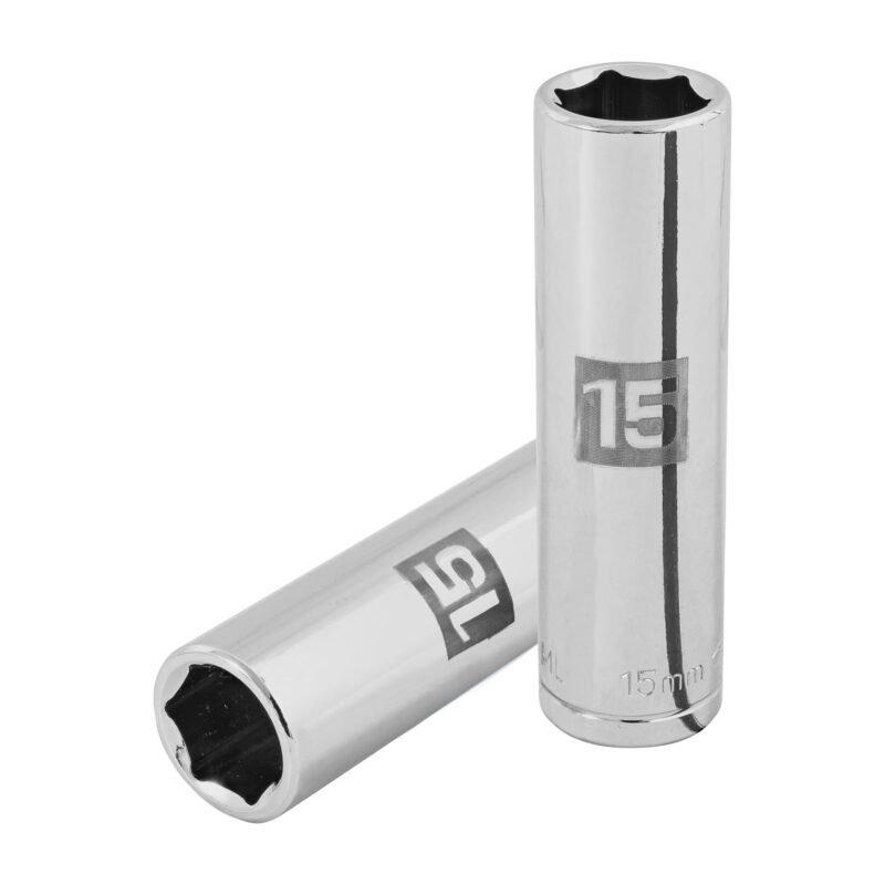 Código: 13355 Dado largo de 15 mm, 6 puntas, cuadro 1/2', Truper D-1215-ML