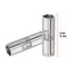 Código: 13357 Dado largo de 17 mm, 6 puntas, cuadro 1/2', Truper D-1217-ML