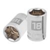 Código: 13268 Dado de 18 mm, 6 puntas, cuadro 1/2', Truper D-1218-M