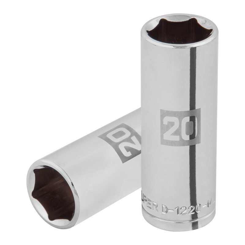 D-1220-ML.jpg Código: 101008 Dado largo de 20 mm, 6 puntas, cuadro 1/2', Truper D-1220-ML