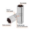 Código: 101008 Dado largo de 20 mm, 6 puntas, cuadro 1/2', Truper D-1220-ML