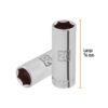 Código: 101008 Dado largo de 20 mm, 6 puntas, cuadro 1/2', Truper D-1220-ML