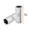 Código: 101011 Dado largo de 23 mm, 6 puntas, cuadro 1/2', Truper D-1223-ML