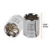 Código: 13274 Dado de 24 mm, 6 puntas, cuadro 1/2', Truper D-1224-M