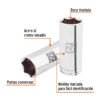 Código: 101012 Dado largo de 24 mm, 6 puntas, cuadro 1/2', Truper D-1224-ML