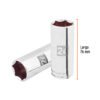 Código: 101012 Dado largo de 24 mm, 6 puntas, cuadro 1/2', Truper D-1224-ML