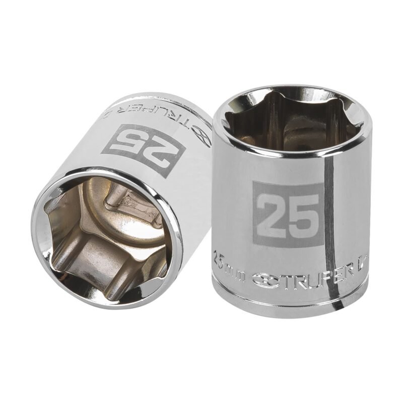 D-1225-M.jpg Código: 13275 Dado de 25 mm, 6 puntas, cuadro 1/2', Truper D-1225-M