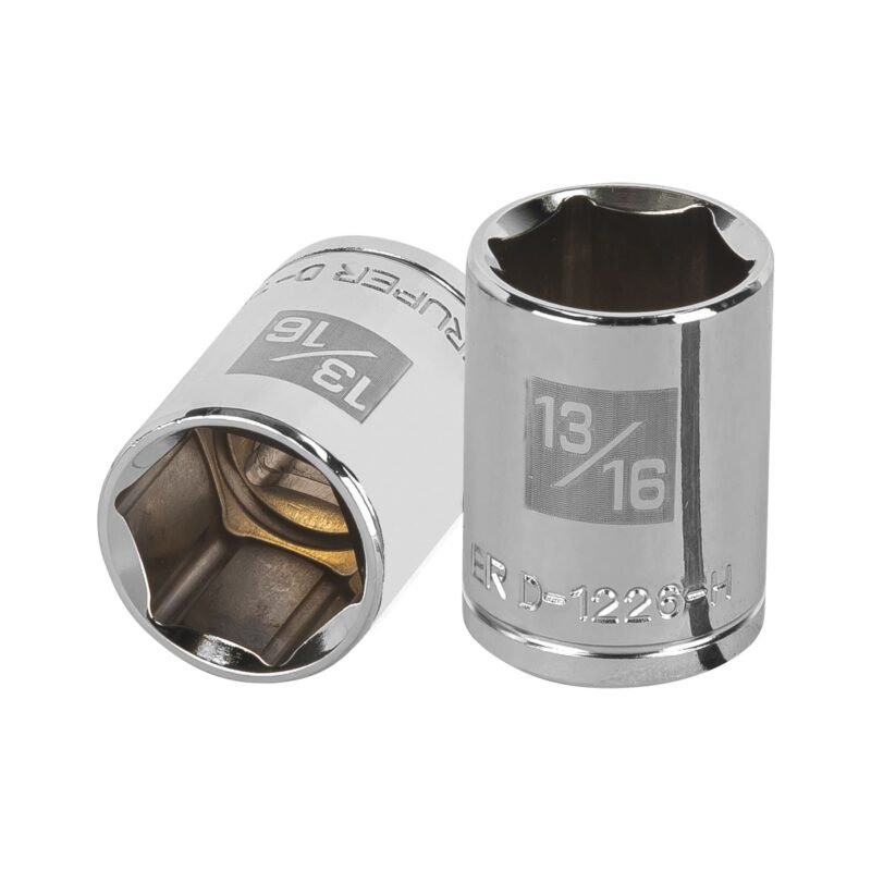 Código: 13237 Dado de 13/16', 6 puntas, cuadro 1/2', Truper D-1226-H