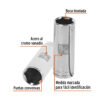 Código: 13330 Dado largo de 13/16', 6 puntas, cuadro 1/2', Truper D-1226-HL