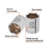 Código: 101006 Dado de 26 mm, 6 puntas, cuadro 1/2', Truper D-1226-M