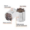 Código: 101007 Dado de 27 mm, 6 puntas, cuadro 1/2', Truper D-1227-M
