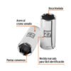 Código: 101015 Dado largo de 27 mm, 6 puntas, cuadro 1/2', Truper D-1227-ML