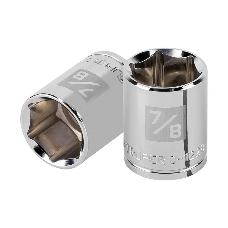 Código: 13238 Dado de 7/8', 6 puntas, cuadro 1/2', Truper D-1228-H