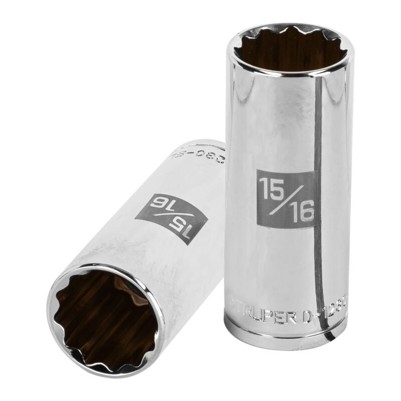 D-1230-EL.jpg Código: 13369 Dado largo de 15/16', 12 puntas, cuadro 1/2', Truper D-1230-EL