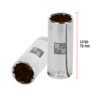 Código: 13369 Dado largo de 15/16', 12 puntas, cuadro 1/2', Truper D-1230-EL